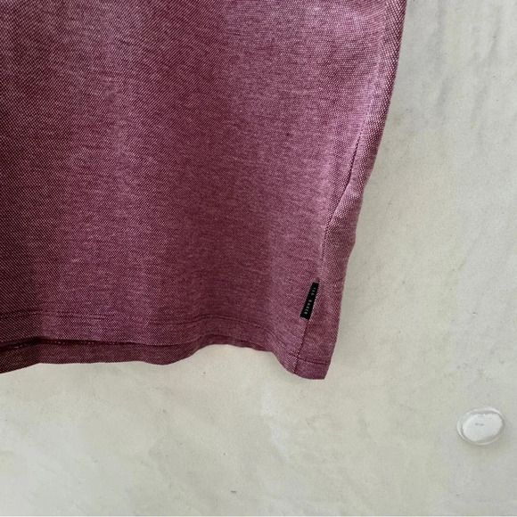 Ted Baker London Mens Medium Purple Heather Polo Short Sleeve Shirt Casual Adult - Picture 10 of 10